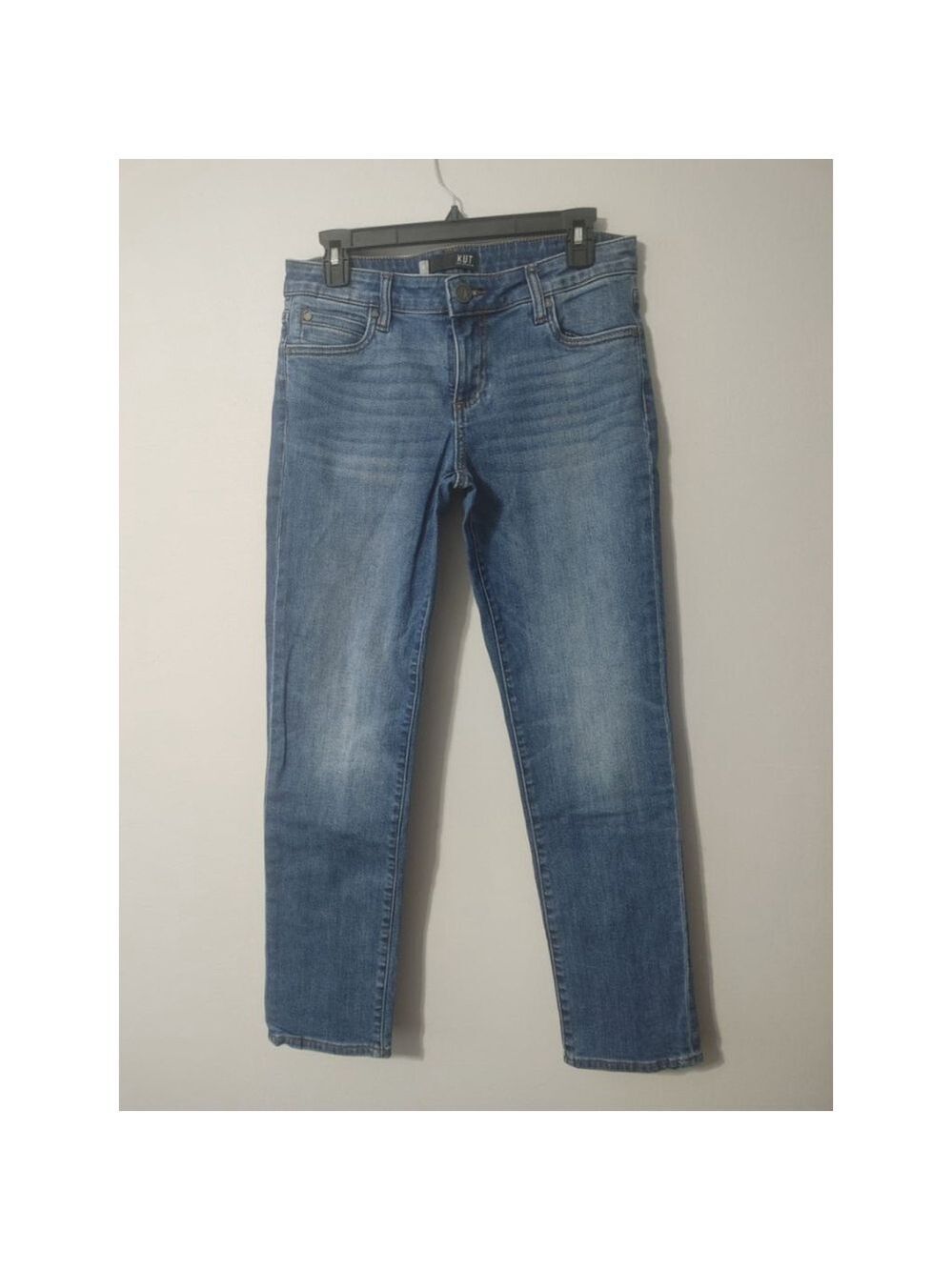 Women's KUT Jeans Catherine Boyfriend Size 6 Blue Denim